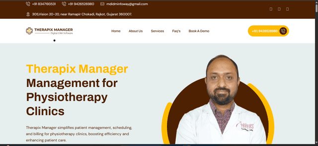 Therapix Manager – Multi-Branch Physiotherapy CRM
